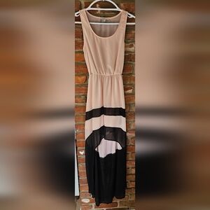 Charlotte Russe High Low Floor Length Maxi Dress